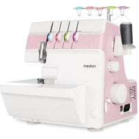 Overlocker - MEDION - SO 90 - 91W - Needle type 11, 14, 16 - 1200 rpm - LED - Pink