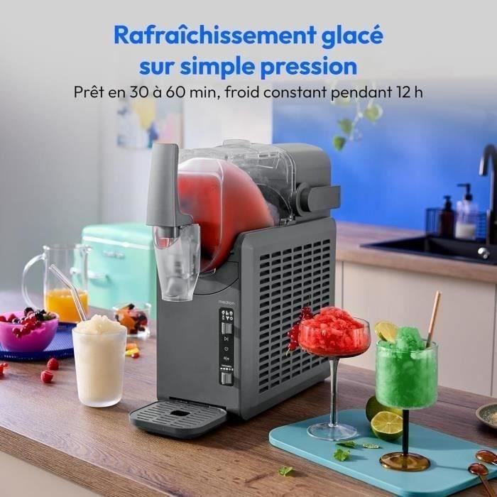 MEDION Eis- und Slushed-Getränkeautomat  MD12090  2,6 l Fassungsvermögen  5 Programme  200 W