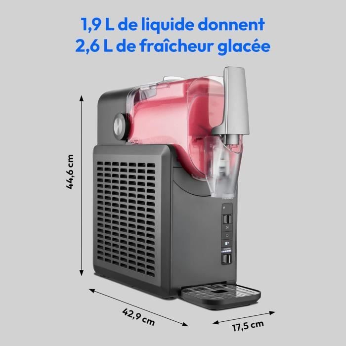 MEDION Eis- und Slushed-Getränkeautomat  MD12090  2,6 l Fassungsvermögen  5 Programme  200 W