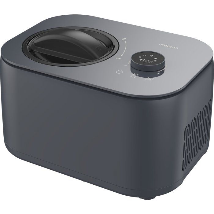 Eismaschine  MEDION  MD 100116  1 l  mit Kompressor  Funktionen: Eiscreme, Joghurt und Slush-Ei