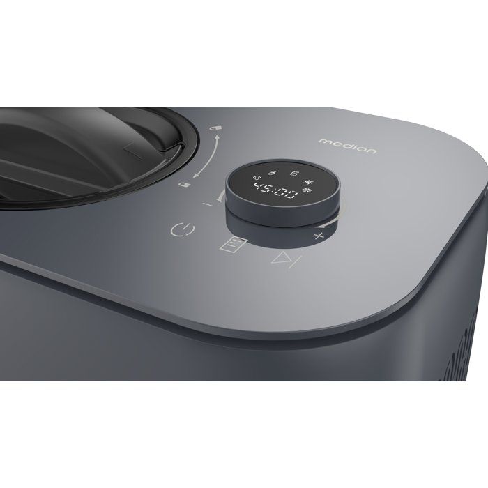Eismaschine  MEDION  MD 100116  1 l  mit Kompressor  Funktionen: Eiscreme, Joghurt und Slush-Ei