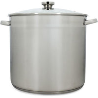Pot with lid - MENASTYL - 4615451 - Stainless steel - 17 liters - 32 cm - Suitable for all hobs incl