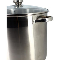 Pot with lid - MENASTYL - 4615451 - Stainless steel - 17 liters - 32 cm - Suitable for all hobs incl