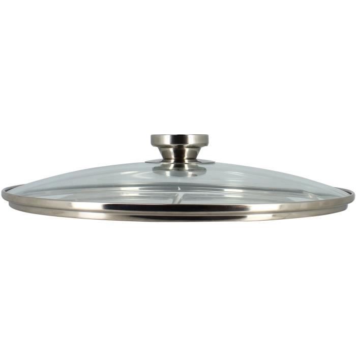 Pot with lid - MENASTYL - 4615451 - Stainless steel - 17 liters - 32 cm - Suitable for all hobs incl