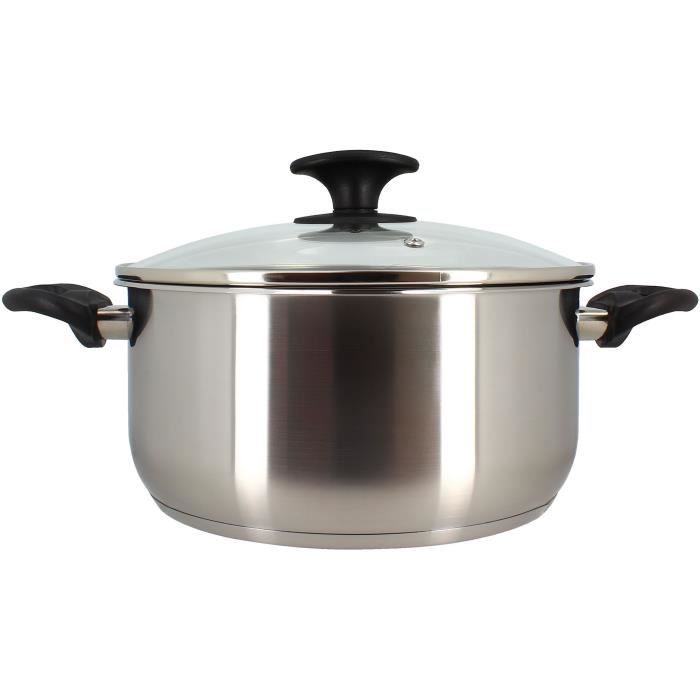 Dutch oven - MENASTYL - 6020256 - Stainless steel - 24 cm - Suitable for all heat sources including 