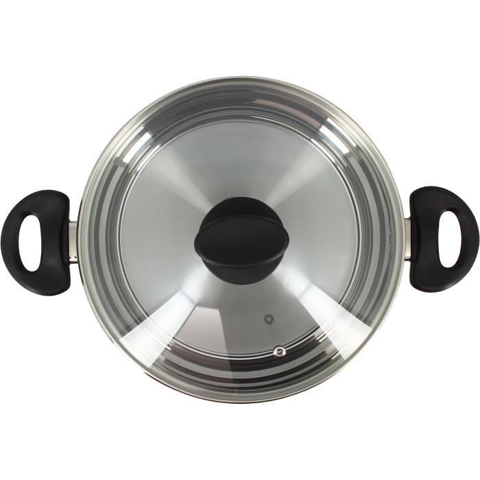 Dutch oven - MENASTYL - 6020256 - Stainless steel - 24 cm - Suitable for all heat sources including 