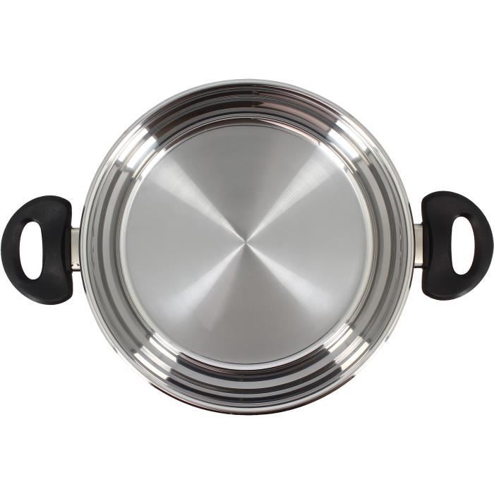 Dutch oven - MENASTYL - 6020256 - Stainless steel - 24 cm - Suitable for all heat sources including 
