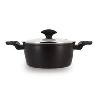 Dutch oven - MENASTYL - 6020646 - Forged aluminum - 20 cm - Black - Suitable for all heat sources in