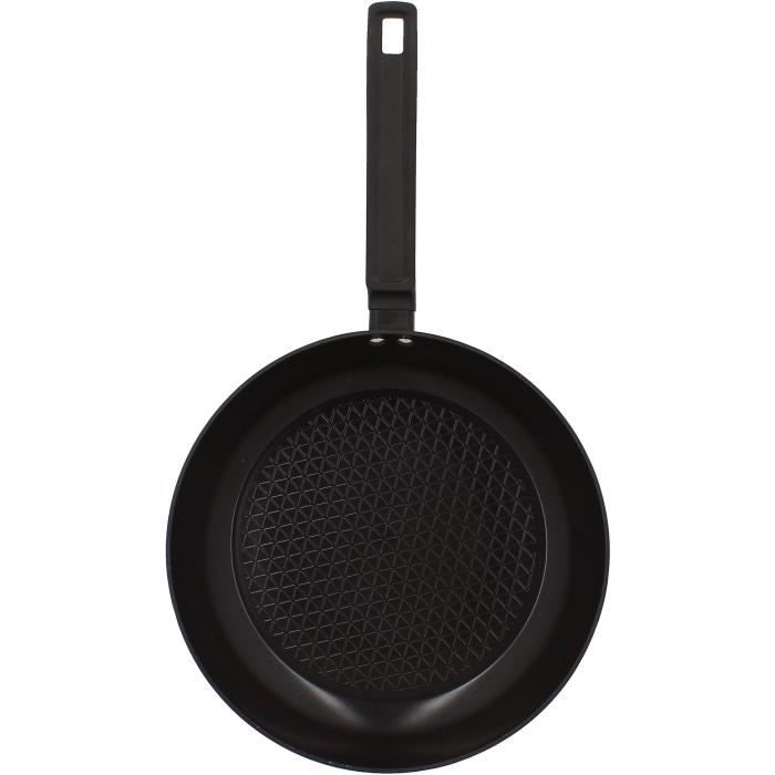 Frying pan - MENASTYL - 6020638 - Forged aluminum - 28 cm - Black - Suitable for all hobs including 