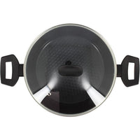 Dutch oven - MENASTYL - 6020647 - Forged aluminum - 24 cm - Black - Suitable for all heat sources in