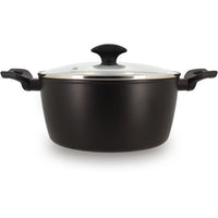 Dutch oven - MENASTYL - 6020647 - Forged aluminum - 24 cm - Black - Suitable for all heat sources in