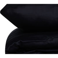 Bedding set - 1 duvet cover 220 x 240 cm + 2 pillowcases 60 x 60 cm - 100% cotton satin - Blue