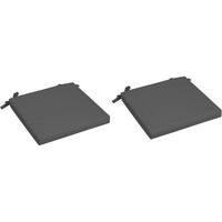 Set mit 2 Stuhlsitzen  JARDIN PRIVÉ  Monte Carlo  Abnehmbare Bezüge  Schiefergrau  79 x 59 x 39