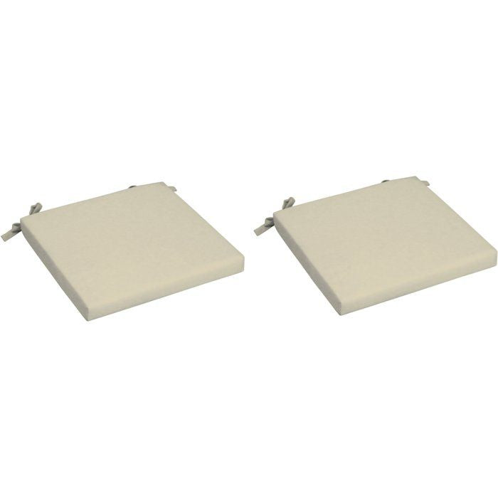 Set mit 2 Stuhlsitzen  JARDIN PRIVÉ  Monte Carlo  Abnehmbare Bezüge  Elfenbein  79 x 59 x 39 cm