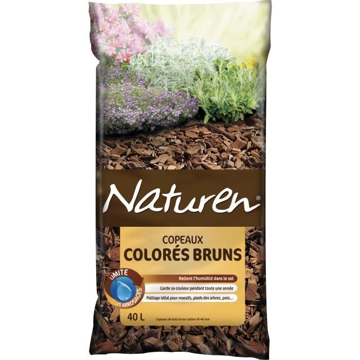 Naturen brown colored shavings - 40L