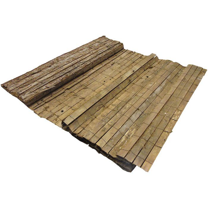 Schilfzaun  NATUR  Natürliche Kiefernrinde  3 x 1 m