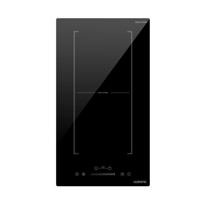 Built-in induction domino - OCEANIC - OCEATI2Z2BF - Flex 2 burners - 3600 W - Black