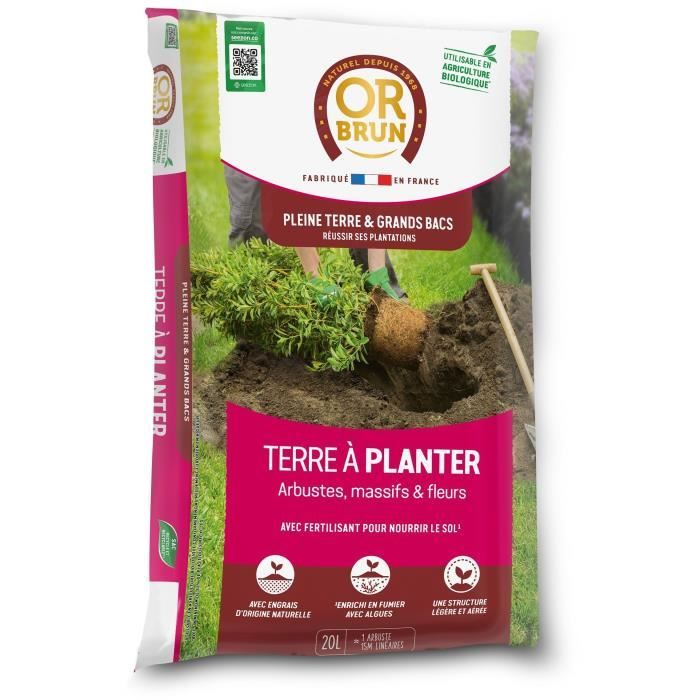 Soil for planting - GOLD BROWN - OBRTAP20N - 20 L