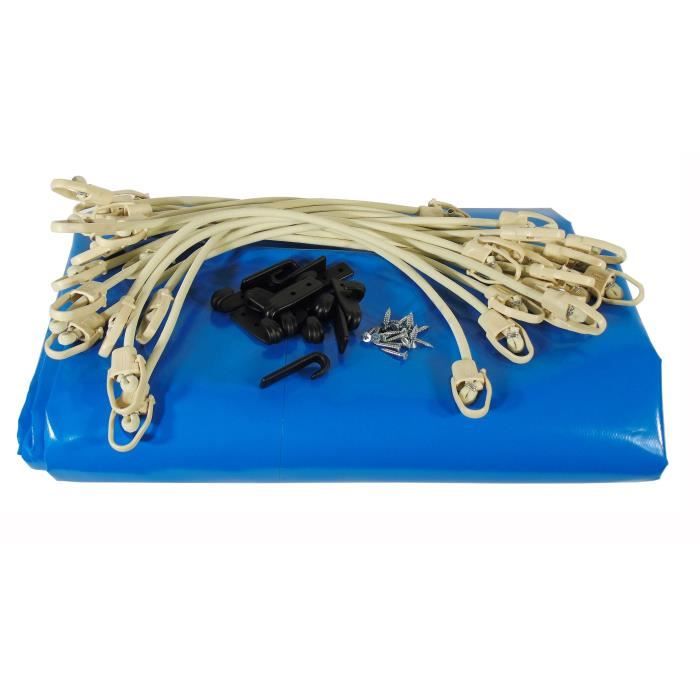 UBBINK Safety cover for swimming pool 300x490 - Blue