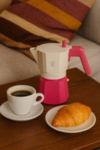 Italienische Kaffeemaschine  PEZZETTI  FUTUREXPRESS  Aluminium  6 Tassen  Fuchsia