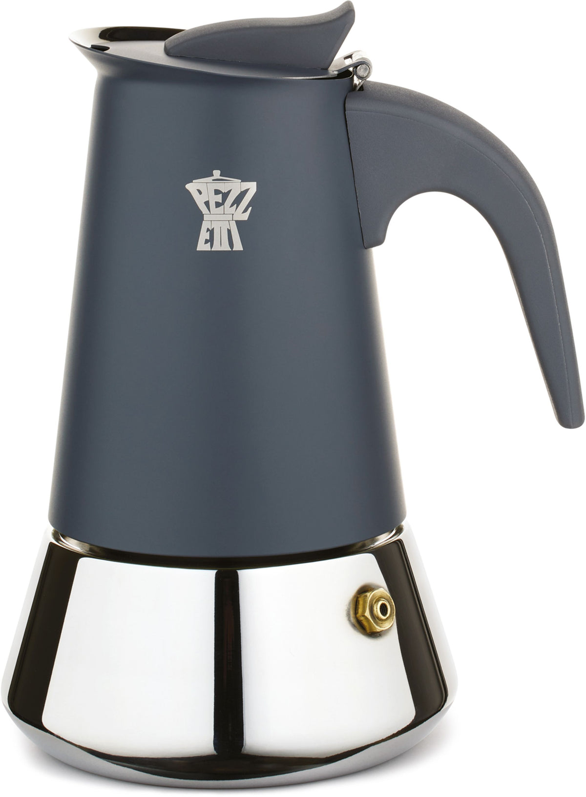 Italienische Kaffeemaschine  PEZZETTI  STEELEXPRESS  Edelstahl  2 Tassen  Geeignet für alle Her