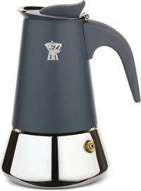 Italienische Kaffeemaschine  PEZZETTI  STEELEXPRESS  Edelstahl  2 Tassen  Geeignet für alle Her