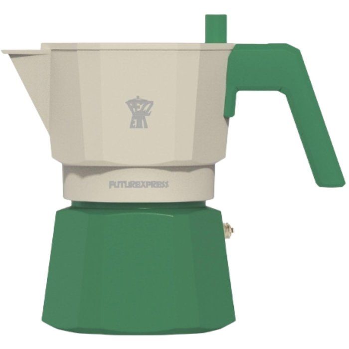 Italienische Kaffeemaschine  PEZZETTI  FUTUREXPRESS  Aluminium  6 Tassen  Grün