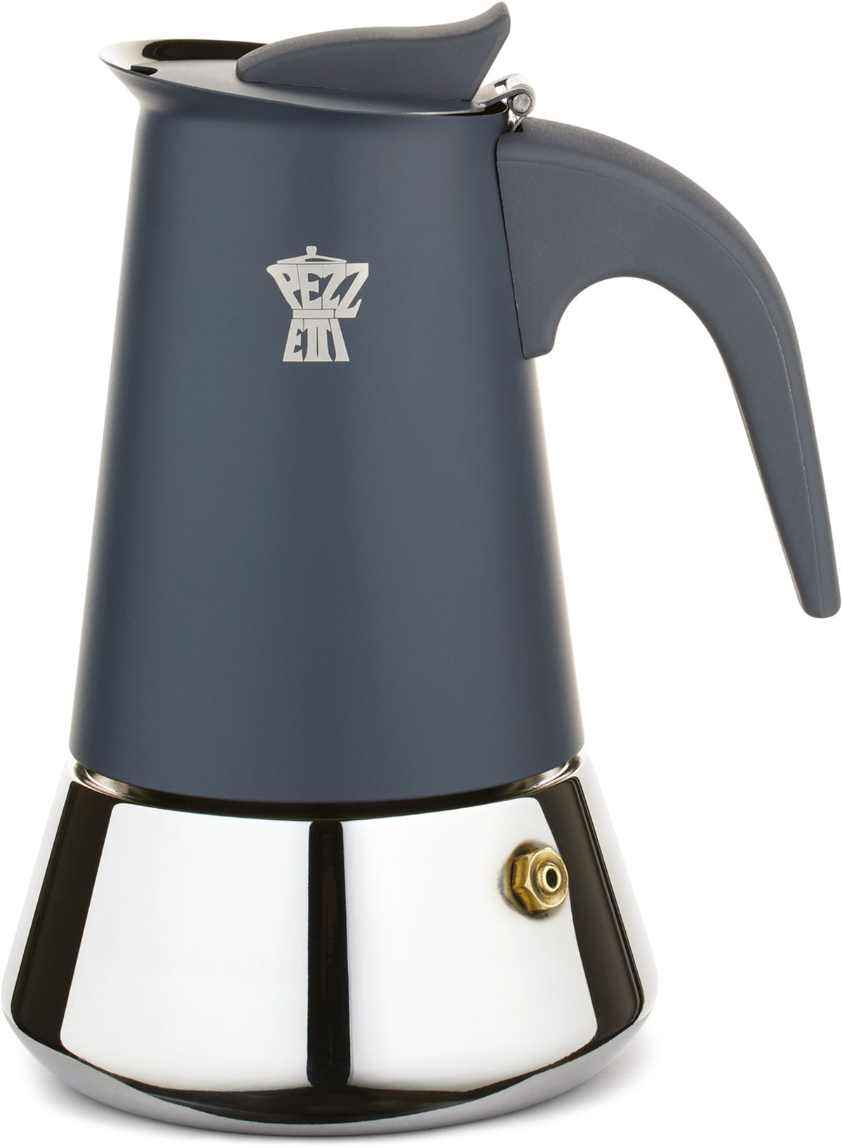 Italienische Kaffeemaschine  PEZZETTI  STEELEXPRESS  Edelstahl  6 Tassen  Geeignet für alle Her