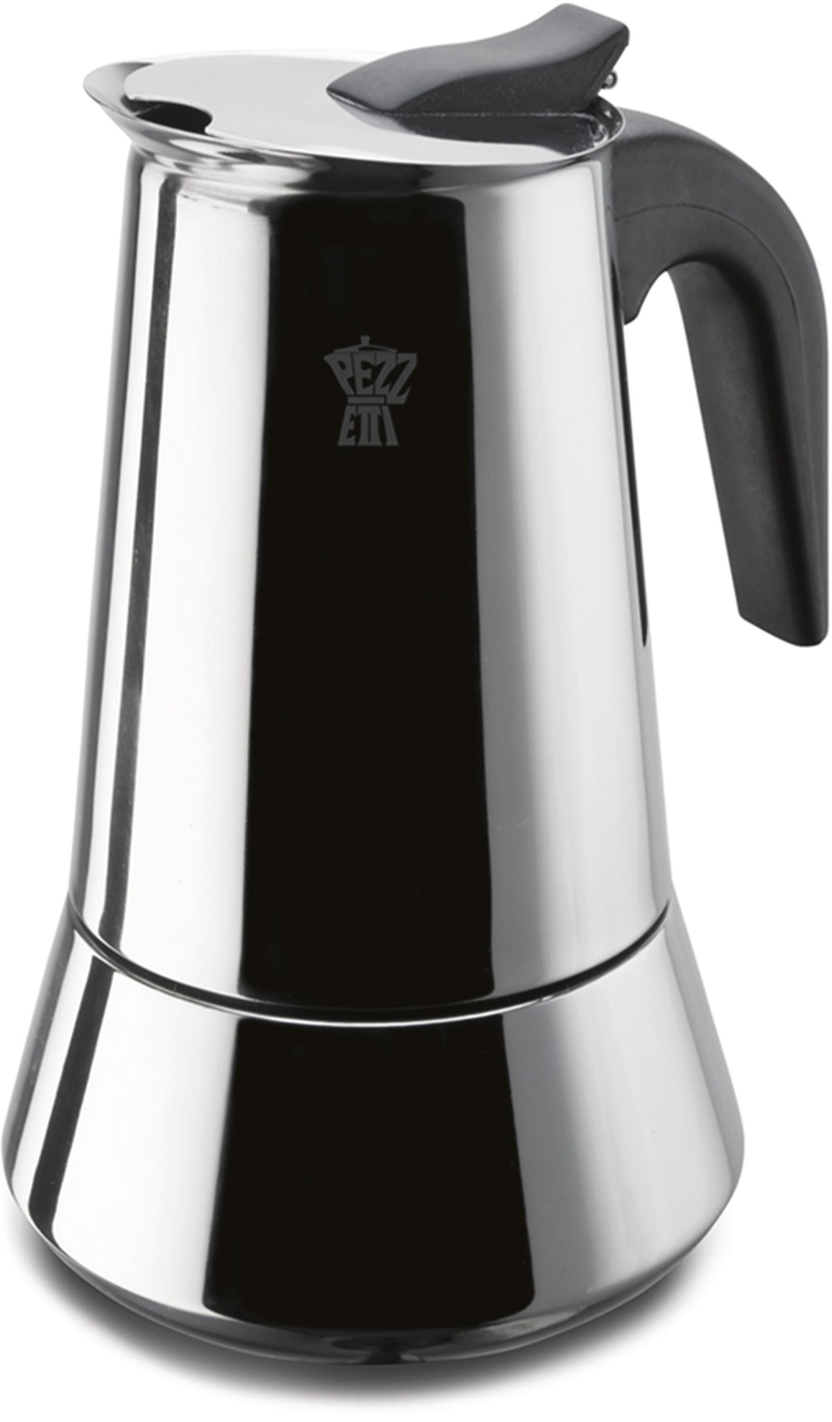 Italienische Kaffeemaschine  PEZZETTI  STEELEXPRESS  Edelstahl  10 Tassen  Geeignet für alle He