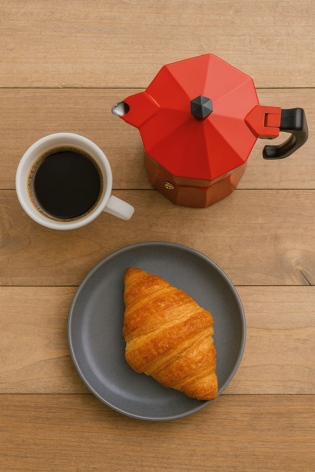 Italienische Kaffeemaschine  PEZZETTI  ITALEXPRESS  Aluminium  6 Tassen  Rot