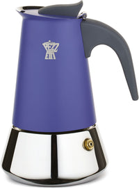 Italienische Kaffeemaschine  PEZZETTI  STEELEXPRESS  Edelstahl  4 Tassen  Für alle Herdarten ge