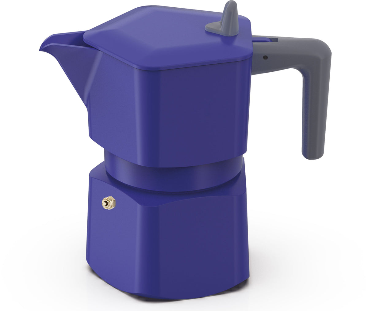 Italienische Kaffeemaschine  PEZZETTI  PENTAEXPRESS  Aluminium  6 Tassen  Blau