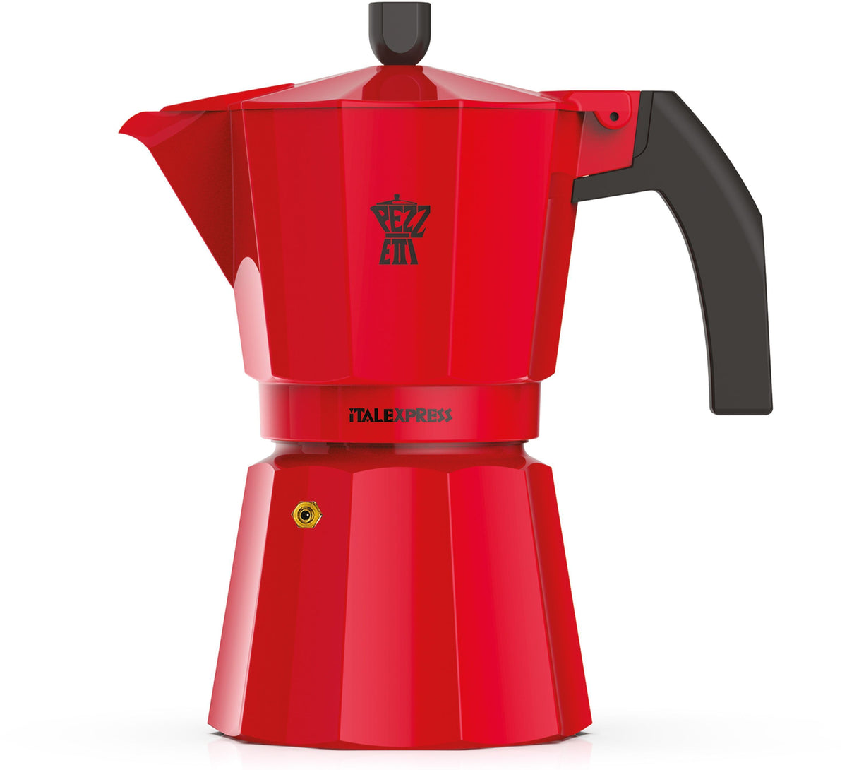 Italienische Kaffeemaschine  PEZZETTI  ITALEXPRESS  Aluminium  6 Tassen  Rot