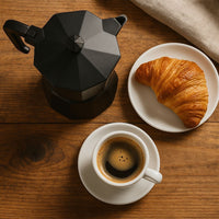 Italienische Kaffeemaschine  PEZZETTI  ITALEXPRESS  Aluminium  3 Tassen  Schwarz