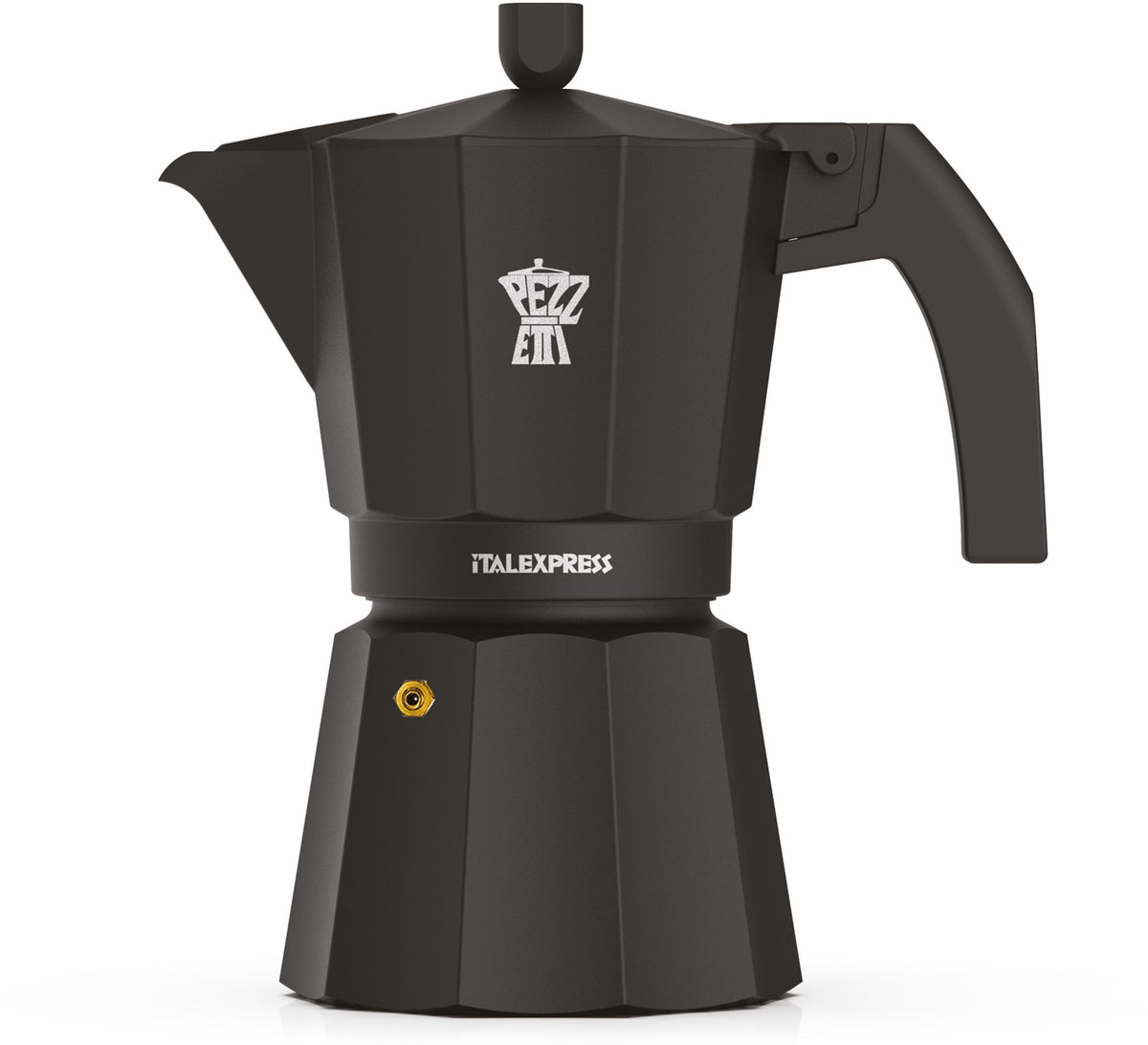 Italienische Kaffeemaschine  PEZZETTI  ITALEXPRESS  Aluminium  6 Tassen  Schwarz
