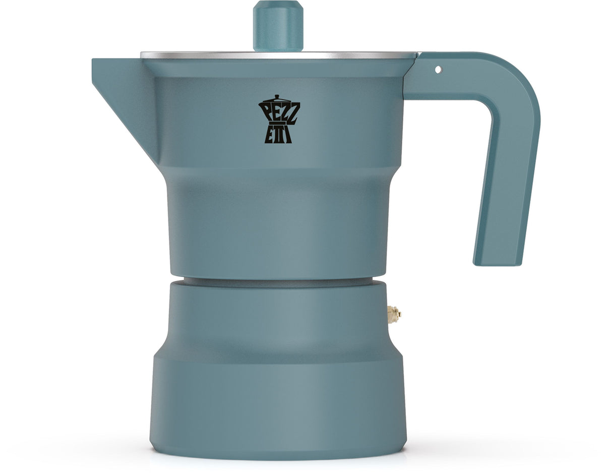 Italienische Kaffeemaschine  PEZZETTI  SOLIDEXPRESS  Aluminium  3 Tassen  Grün