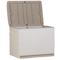 PLASTIKEN Lockable chest with wheels - 190 L - Functional and aesthetic - Beige