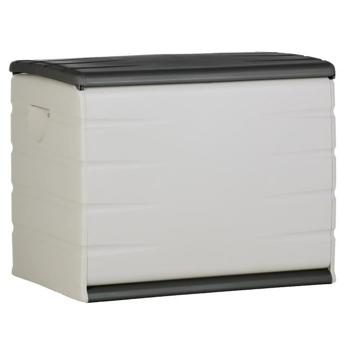 PLASTIKEN 260L storage box - Functional and aesthetic indoor/outdoor - Padlockable with casters - 80