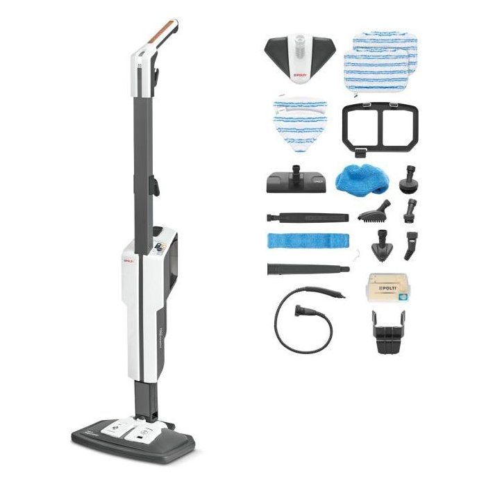 POLTI VAPORETTO SV660 STYLE  2-in-1-Dampfreiniger  Alle Bodenarten  1500 W  0,5 l  6 m Kabel  