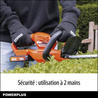 Dual Power Height Size Powdpg7531 - 20 V battery, without battery or charger, 580 mm blade, 18 mm de