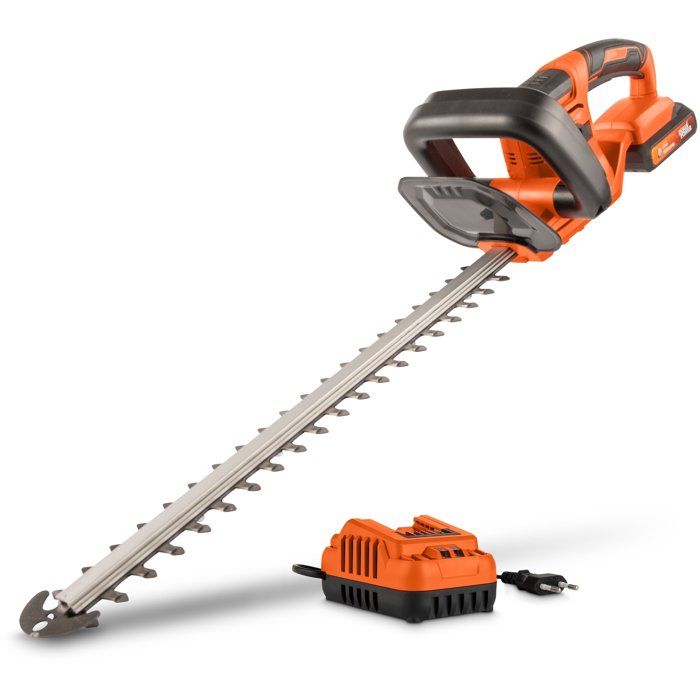 Akku-Heckenschere - POWERPLUS - 20 V - 515 mm Klinge - Schnittstärke bis zu 15 mm - Drehgriff