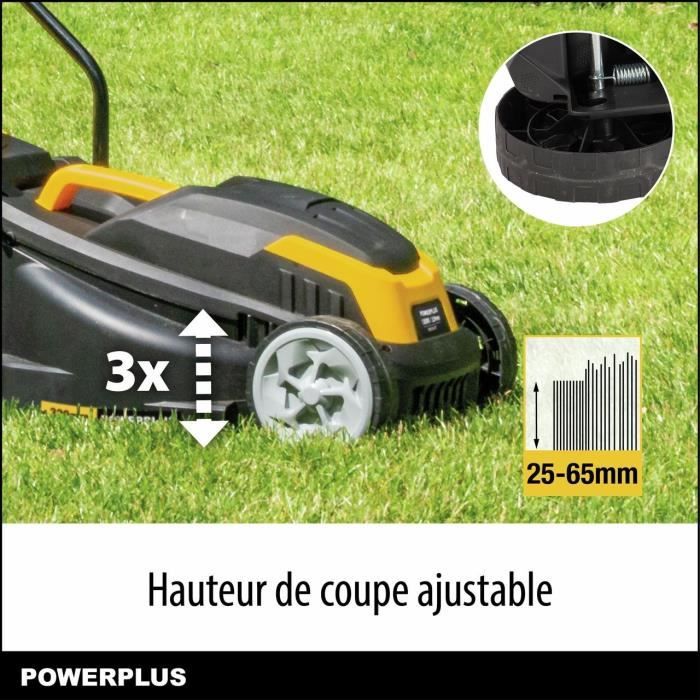 Electric Lawn Mower and Edger - POWERPLUS - POWXG62205T - 1300 W & 32 mm Ø Lawn Mower - 250 W & 220 