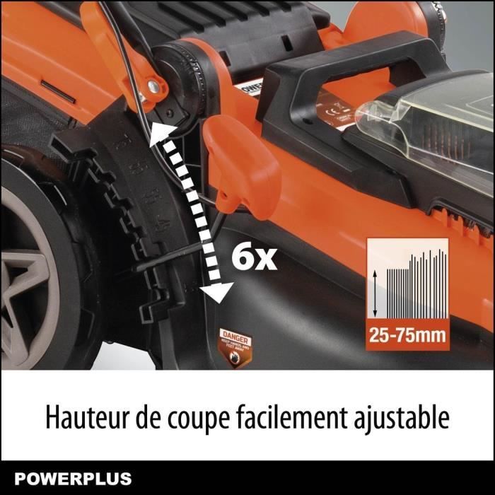 PowerPlus Dual Power Battery Lower Battery Powdpglws2 - 40 V lawn mower, 420 mm Ø, battery and charg