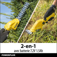 PowerPlus Powxg2033 Powxg 20133 Battery Cisation - Hard size on battery of 7.2 V, battery and charge