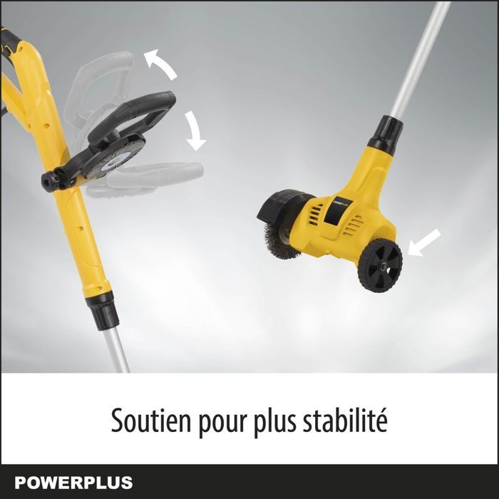 Powerplus Powxg6650 electric telescopic weeding weeding - Weed extractor, 400 W, with nylon and stee
