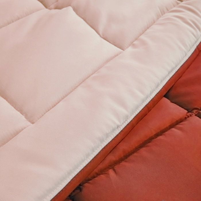 CALGARY Hot duvet microfiber 400g/m² Rande & ginger & ginger 200x200cm