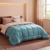 Poyet Motte Duvet Microfiber 400g/m² Calgary - 200 x 200 cm - Graphy and Green Lac