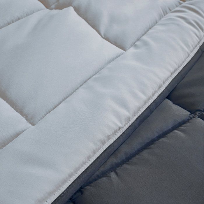 HUDSON Légere microfiber duvet 200g/m² 140x200cm steel & silver