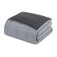 HUDSON Légere microfiber duvet 200g/m² 220x240cm steel & silver