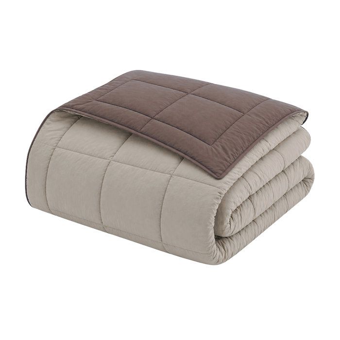HUDSON Microfiber Light Duvet 200g / m² 140x200cm Taupe & Linen